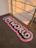 1pc Faux Wool Rug With 